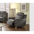 thumbnail image 3 of Gray Leather-Aire Power Recliner, 3 of 3
