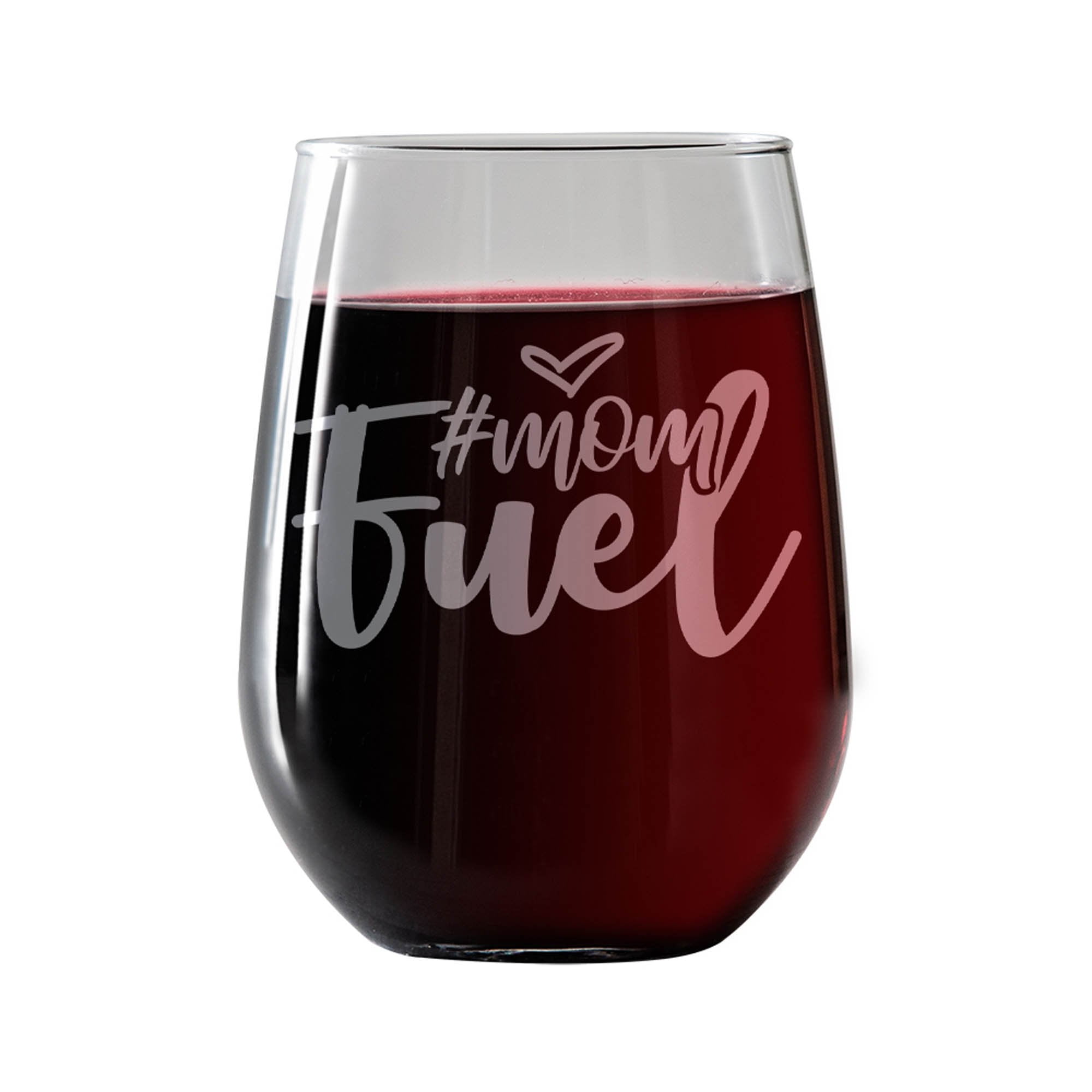 Stemless Wine Glass Details about   Mommy Fuel Mom Mother Funny Stemmed 
