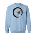 thumbnail image 1 of Lotus Flowers In Black Enso Zen Sweatshirt Women -Image by Shutterstock, Female x-Large, 1 of 4