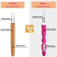 thumbnail image 3 of Dreadlocks Crochet Hook Set with Ergonomic Handle,Interlocking Tool for Locs 0.75mm Dreadlock Crochet Needles for Hair, 3 of 5