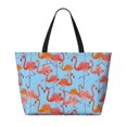 thumbnail image 2 of Easygdp Flamingo Bolsa de Viaje de Playa de Gran Capacidad, Bolsa Tote Perfecta para la Playa, Escapadas de Fin de Semana y Viajes, 2 of 7