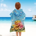 thumbnail image 2 of Winnie Hooded Poncho Towels, Soft & Absorbent Microfiber Beach Towel, Swimming Pool Changing Robe Bathrobe Bath Towel, 2 of 6