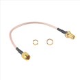 thumbnail image 2 of SMA macho a tuerca hembra Bulkhead Crimp RG316 coaxial cable puente Pigtail 15cm, 2 of 5
