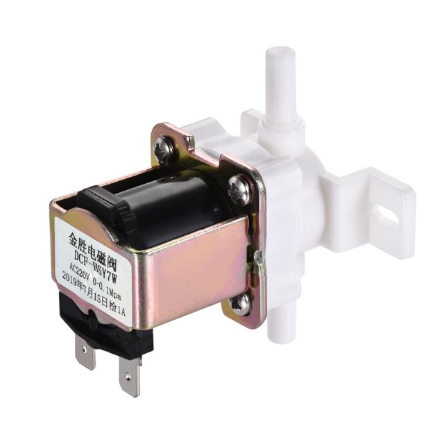 Válvula solenoide eléctrica de 6 mm AC220V normalmente cerrada NC salida de presión