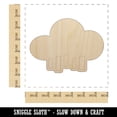 thumbnail image 2 of Rain Cloud Solid Wood Shape Unfinished Piece Cutout Craft DIY Projects - 6.25 Inch Size - 1/4 Inch Thick, 2 of 7