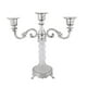 thumbnail image 2 of Candelabro de 3 brazos, elegante candelabro romántico de metal y cristal. Plata, 2 of 9