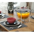 thumbnail image 3 of Galashield 4-Quart Stainless Steel Buffet Server with Glass Dish and Ladle | Food Warmer for Soup, 3 of 5