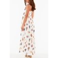 thumbnail image 6 of Women's Printed Square Neck Cami Maxi Dress with Tiered Stretch Bodice Not Lined 100% Polyester Fabric Comfort, 6 of 11