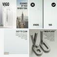 thumbnail image 5 of VIGO Arden 34 in. W x 78 in. H Frameless Fixed Shower Screen Door in Stainless Steel with 3/8 in. (10mm) Clear Glass, 5 of 11