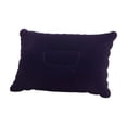 thumbnail image 2 of Inflatable Travel Pillow 13.38In Flocked Nap Cushion Contoured Neck Support Pillow Relieve Muscle Strain Quick Inflate Deflate for Air Travel Train Rides Road Trips Office Napping Outdoor Camping, 2 of 6
