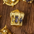 thumbnail image 3 of Cusdie Metal DND Dice Set, 7 die Metal Polyhedral D&D Dice Set Dragon Theme Dice for DND Dungeons and Dragons TTRPG Role Playing Games, 3 of 5