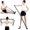 Grey, variant on Elastic Stretching Strap with 11 Loops, Adjustable Stretch Band for Adults - Flexibility Straps for Yoga, Pilates, Dance - Non-Slip Fabric Resistance Band for Workout, Physical