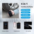 thumbnail image 3 of Amdohai Electric Tire Inflator Mini Cordlessly Portable Car Air Compressor Rechargeable Digital Display Air Pump for Vehicles Tires/Ball/Swim Rings, 3 of 8