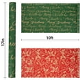 thumbnail image 4 of Gynky Christmas Wrapping Paper 3 Rolls 17 inches x 10 feet Gift Wrap Paper Santa Snowman Single Side Available Merry Christmas, 4 of 8