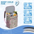 thumbnail image 6 of Travel Cooler Bag - Pioneer Flower Floral Print Pattern Camping Beer Cooler Backpack with Bottle Opener- Waterproof Insulated Picnic Backpacks - Cooler Bag for Beach, 6 of 6