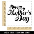 thumbnail image 2 of Happy Mother's Day Elegant Text Self-Inking Rubber Stamp Ink Stamper - Blue Ink - Large 1-1/2 Inch, 2 of 7