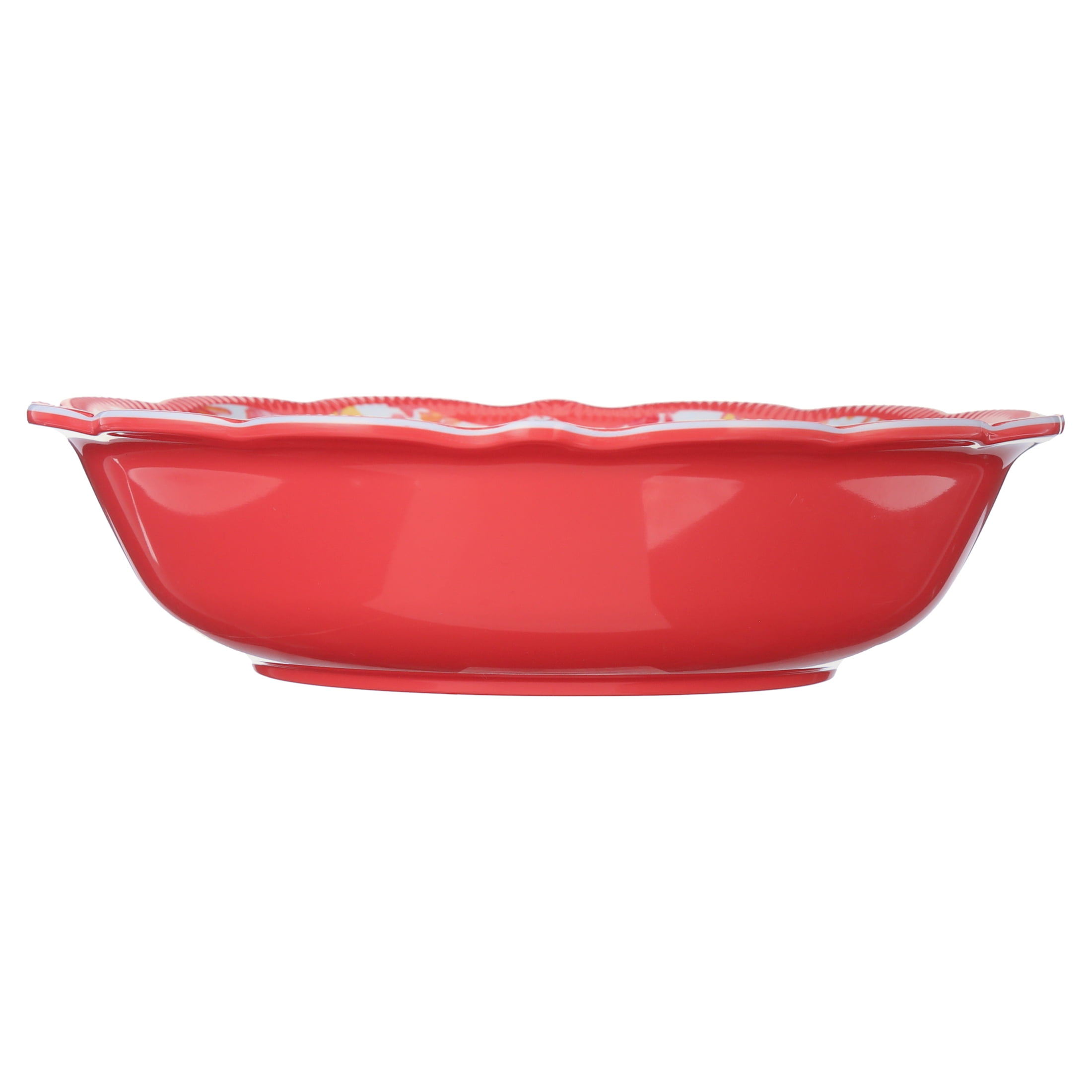 The Pioneer Woman Patchwork Medley Melamine Dinner Bowl, Coral
