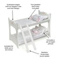 thumbnail image 4 of Doll Bunk Bed with Ladder and Bedding - White Rose, 4 of 9