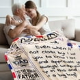 thumbnail image 5 of to My Dad Throw Blanket 60"x50", Best Fathers Day Birthday Blanket Gifts for Dad from Son Daughter, Gifts for Dads, Dad Gift, 5 of 5