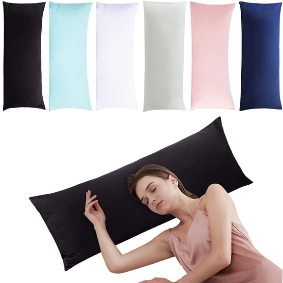 CozeLy Body Pillow Pillowcase 54x20 Inches Brushed Microfiber Body Pillow Cover Soft Wrinkle Free Fade and Stain Resistant with Envelope Closure Long Pillowcase