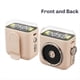 thumbnail image 2 of Mini Altavoz Bluetooth con Clip Magnético, Pantalla de Tiempo, Sonido Hi-Fi, Caja de Música, Luz Inalámbrica, MP3, Llamadas Manos , Beige., 2 of 5