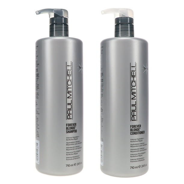 Paul Mitchell Forever Blonde Shampoo 24 oz & Forever Blonde Conditioner 24 oz Combo Pack -