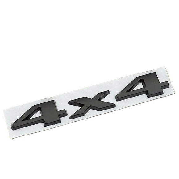 ZWP Chrome Black Nameplate 4X4 Logo Emblem Car Rear Trunk Sticker Badge Compatible With Ford Jeep Grand Cherokee Wrangler Compass Accessories