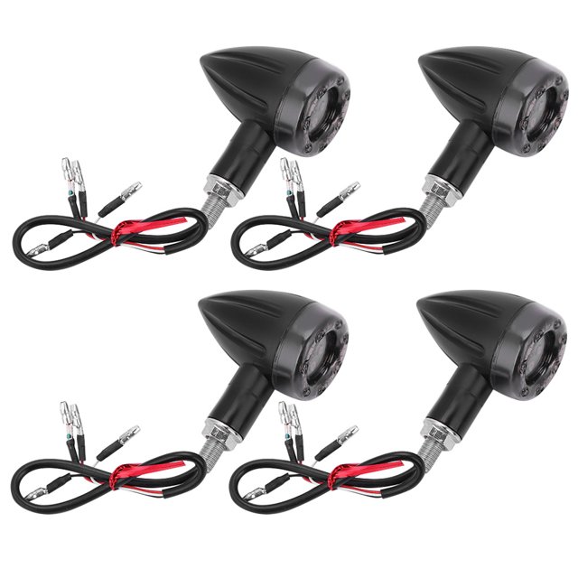Cergrey 4Pcs Motorcycle Universal Flash Indicator Turn Signal Light Cornering Rear Lamp Brake Lights , Motorcycle Cornering Lamp, Motorcycle Rear Lamp