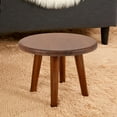 thumbnail image 5 of OUNONA Tabouret de Coiffeuse Assise Confortable Rond Bois Massif Lot de 1, 5 of 5