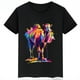 thumbnail image 4 of Ropa infantil con estampado de dibujos animados de camellos, camisetas negras de manga corta de verano para niños, camisetas de algodón personalizadas para niños y niñas, 4 of 5