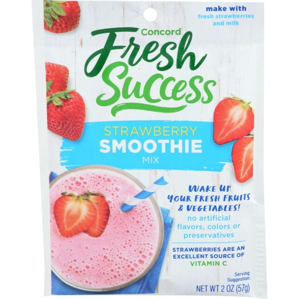 Pack of 6 - Concord Fresh Success Strawberry Smoothie Mix