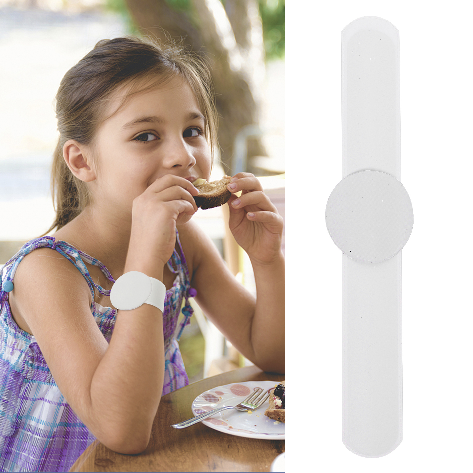 12pcs Blank Slap Bracelets DIY Slap Bracelet Wristband White Slap