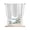 Gray, White, Silver, variant on Grey Line Striped Tie Up Curtains for Kitchen Windows,Adjustable Rod Pocket Valance 45 Inch Short, Farmhouse Modern Geometric Stripes Window Treatment Balloon Roman Blind Shade, 52" x 45"