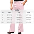 thumbnail image 3 of MOONDU Men's Flare Dress Pants Bell Bottom Slim Fit Retro 70s Business Casual with Pockets Stretch Trousers, 3 of 7