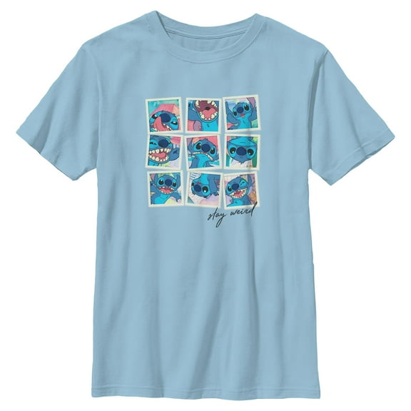 Boys Lilo & Stitch Stay Weird Portraits T Shirt