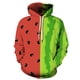 thumbnail image 3 of Sudadera con capucha con gráfico de frutas para hombres y mujeres, sudadera con estampado 3D de comida deliciosa, sudaderas casuales de manga larga, tops de gran tamaño, jerséis, 3 of 5