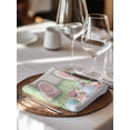 thumbnail image 6 of Easter Bunny Cloth Napkins Set of 8 Reusable Dinner Napkins, Colorful Eggs Cute Rabbit Green Country Wooden Cocktail Napkin Washable Table Napkins for Wedding/Holiday Party/Baby Shower 20"x20", 6 of 7