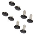 thumbnail image 4 of Leather Rivets, Rust Prevention Double Sided Rivets Plating Process  for Clothing Glossy Black,Matte Black, 4 of 8