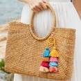 thumbnail image 4 of Bangcool Tassel Keychain Bohemian Multi-purpose Tassel Bag Charm Handbag Charm Key Ring, 4 of 10