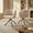 Beige, variant on Peispie Modern Boucle Swivel Accent Chairs Set of 2, 270 Degree Rotating Upholstered Barrel Chairs with Metal Base for Living Room Bedroom Home Office, Orange