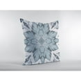 thumbnail image 3 of 18" Blue Floral Forest Suede Throw Pillow, 3 of 3