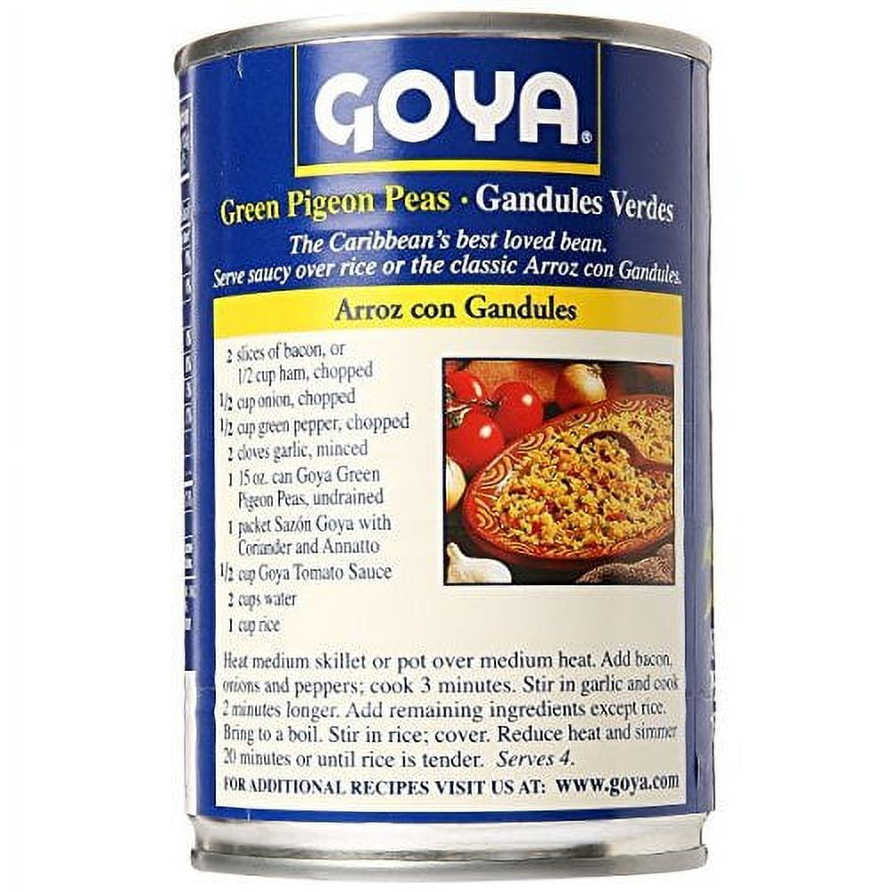 GOYA Green Pigeon Peas (Gandules) 15 oz Can