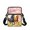 Running Horses Sakura Print, variant on FUIALDOLG Two Cats Reflection Cross Body Bags, 2 Zippers Crossbody Purse for Daily, Stretch Polyester with Back Zipper Pocket Handbag