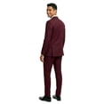 thumbnail image 3 of Men's Slim Fit Solid 2 Piece Notch Lapel Suit Set, 17 Color Options, 3 of 4