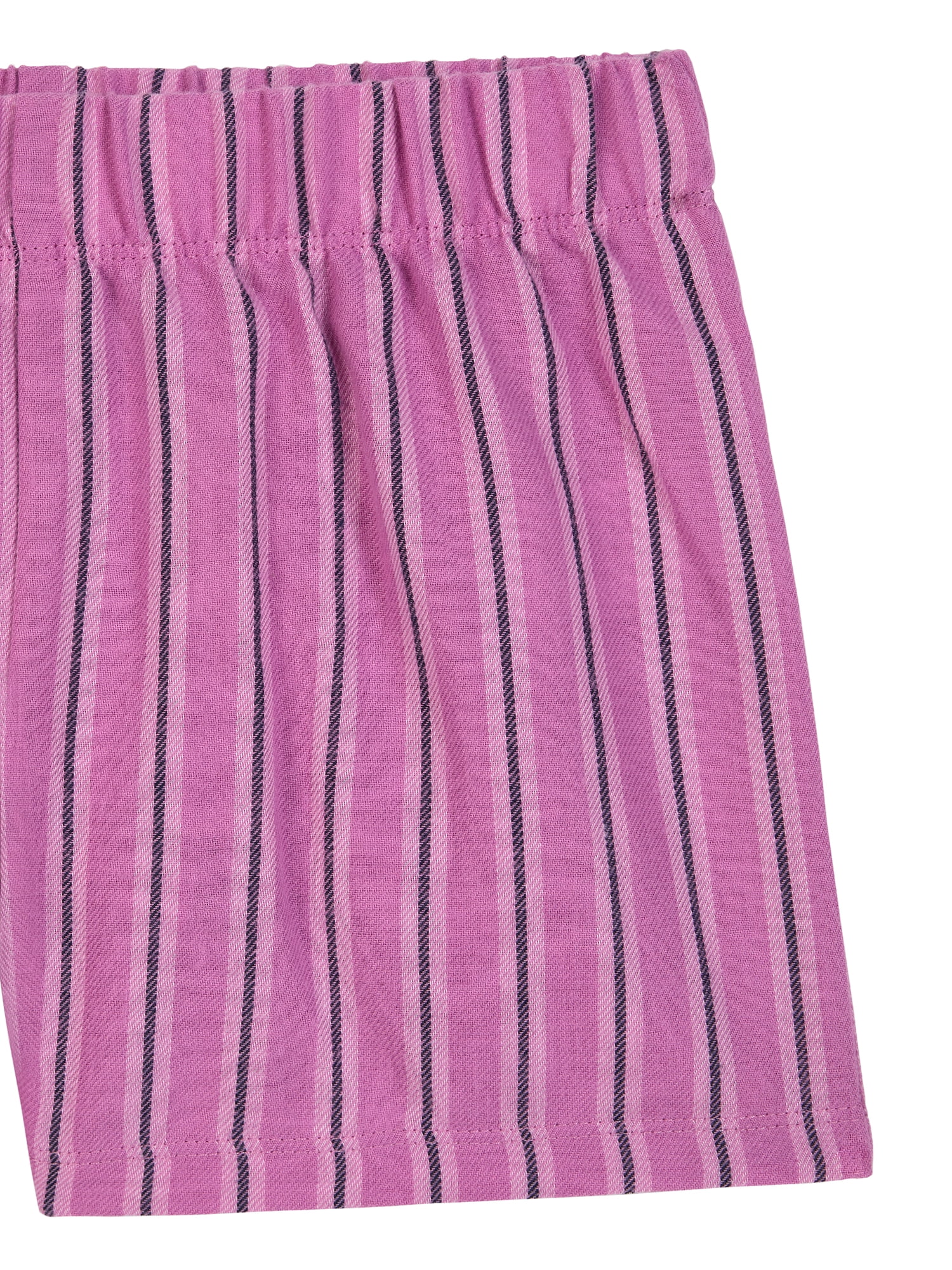 Wonder Nation Girls Short Sleeve Top and Woven Sleep Pant Pajama Set, 2-Piece, Sizes 4-18