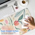 thumbnail image 4 of Long Mouse Pads for Desk,Pioneer Flower Floral Print Pattern Desk Mats on Top Of Desks, Desk Mouse Pad Extra Large with 3mm Non-Slip Base and Stitched Edge for Gaming,Office,Work,Home 31.5"x11.8", 4 of 6