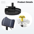 thumbnail image 4 of Solar Bird Bath Fountain, 2.5W Solar Fountain Pump with Aluminum Frame, Multiple-Tier Fountain, Outdoor Water Fountain Pump for Garden, Pond, Yard, 6.1 x 5.3 x 2.4 in / 15.5 x 13.5 x 6 cm, 4 of 5