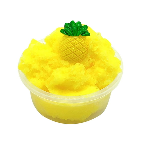 hoksml Fidget Toys Pineapple Mud Fluffy Floam Slime Stress Relief Toy Ananas Scented Sludge Toys Gift Clearance