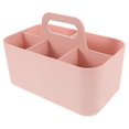 thumbnail image 3 of Multi-Functional Desk Organizer With Handle Plastic Caddy For Office Supplies Makeup Divided Box Cosmetic Container Desktop Storage Basket, 3 of 4