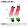 thumbnail image 2 of KLL Watermelon Print Cool Socks Men's Women's Crew Socks Funny Crazy Novelty Stockings, 2 of 6